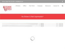 Tablet Screenshot of kitchencabinetoutlets.com